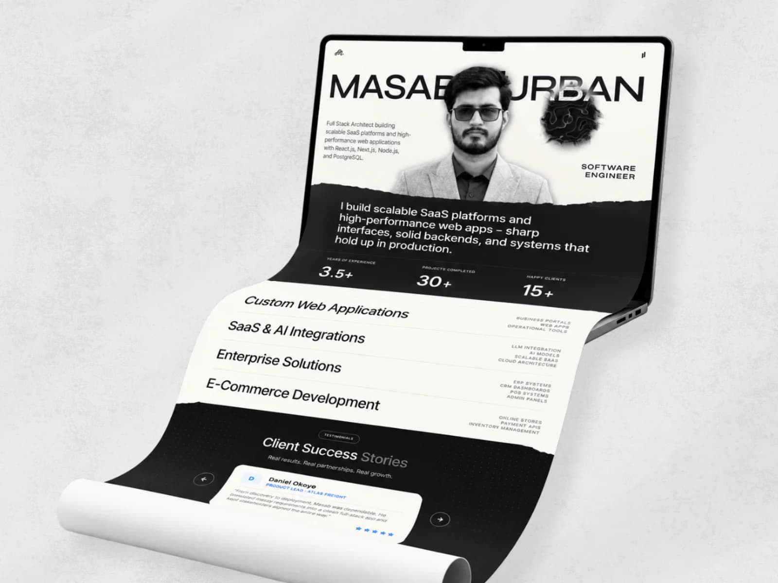Masab Qurban Portfolio — Web Design & Development